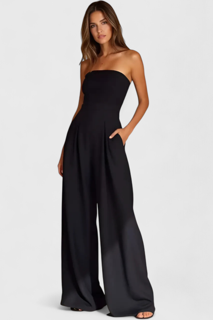 Ilona Mono Elegante Sin Mangas Escote Estructurado De Noche