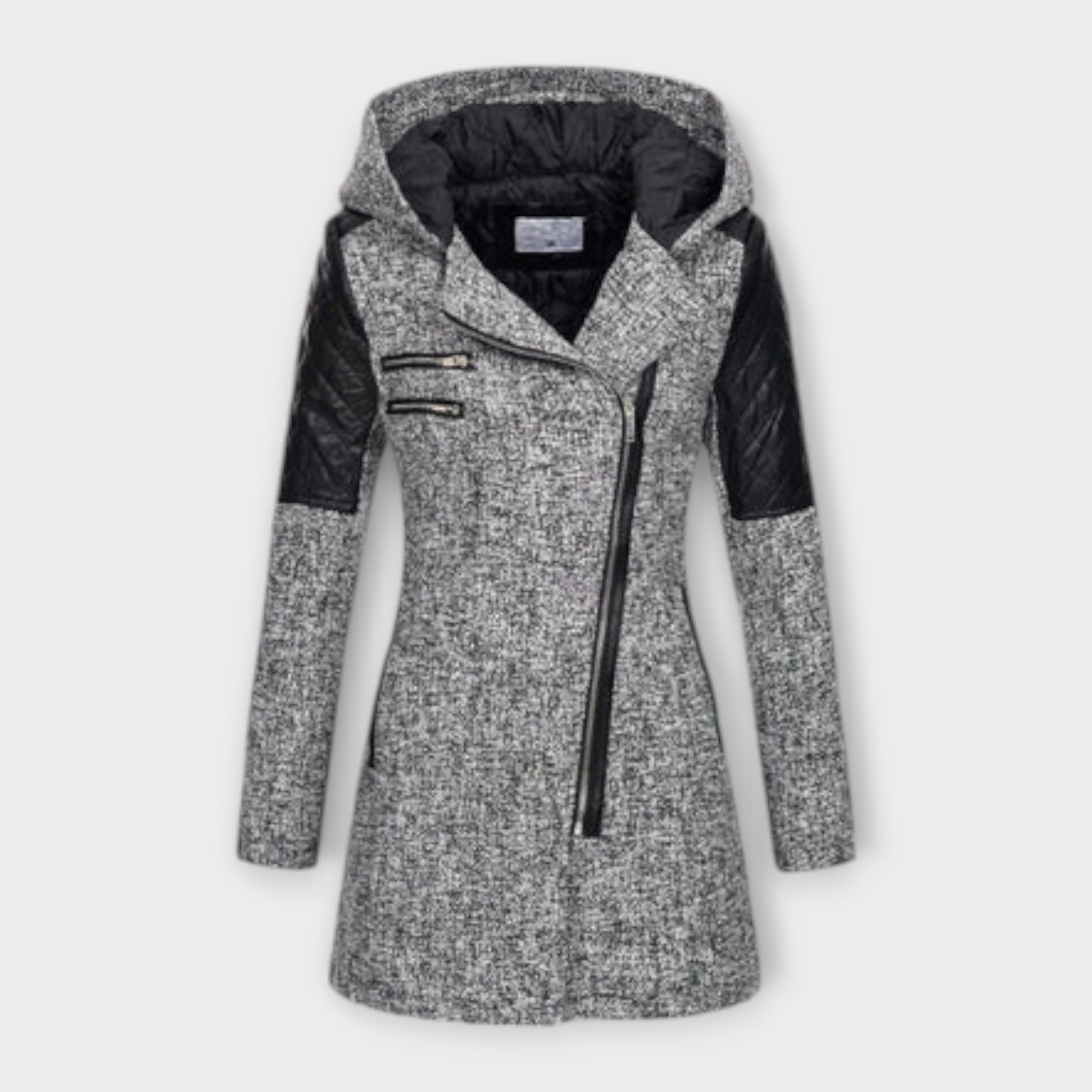 María Chaqueta De Invierno Tejido Suave Aislante Ligero