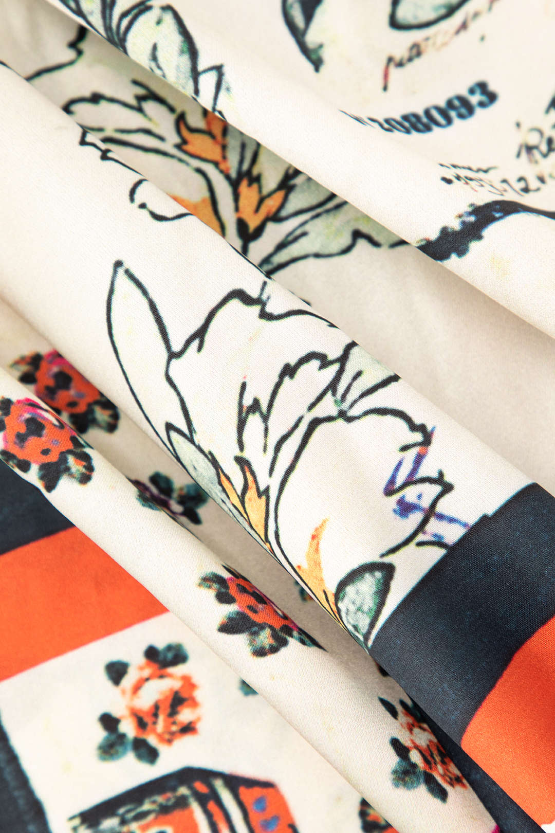 Arce Pantalón Recto Cintura Alta Floral Diseñado Por Clara