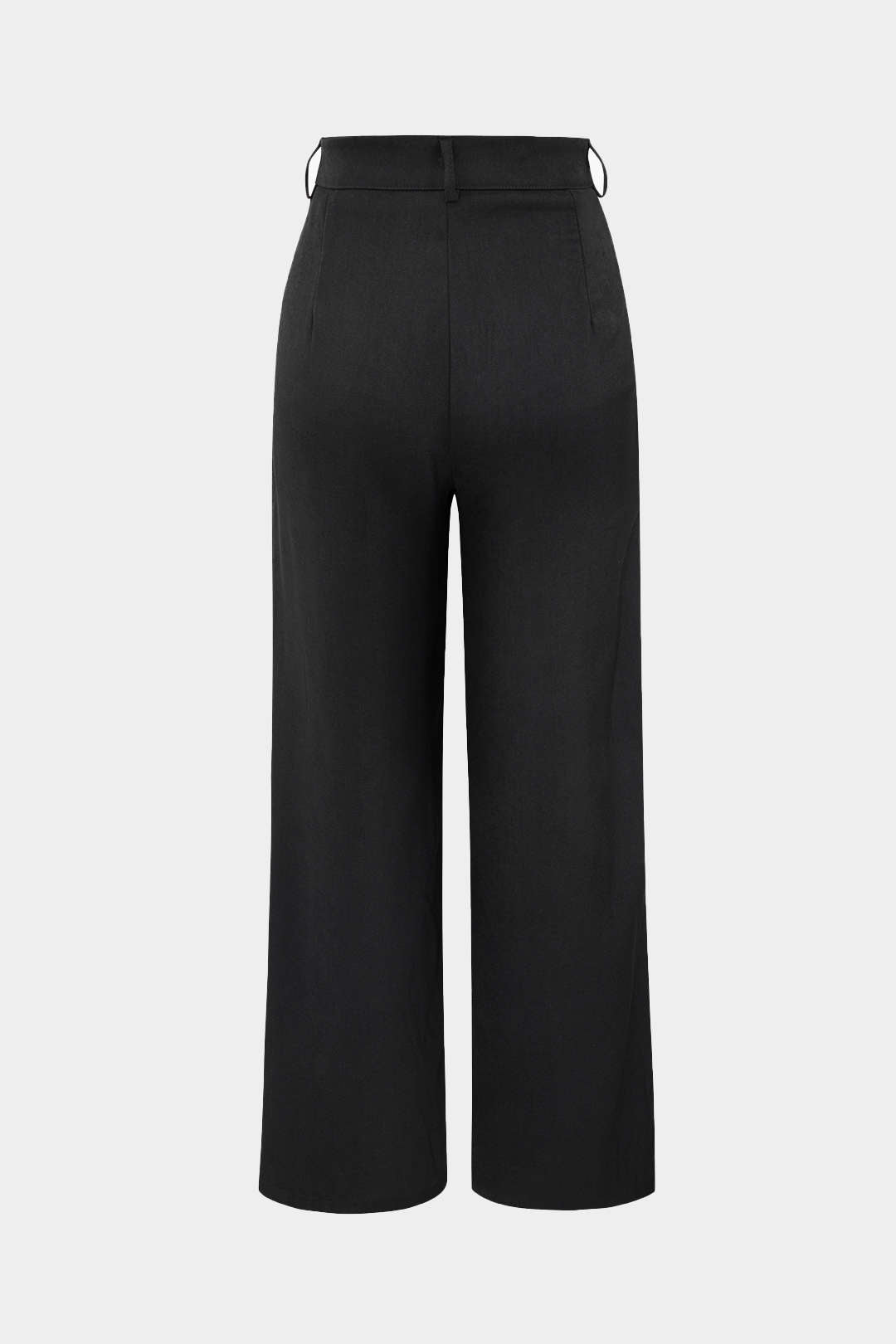 Oaklynn Pantalón Recto Drapado Cintura Envolvente Elegante