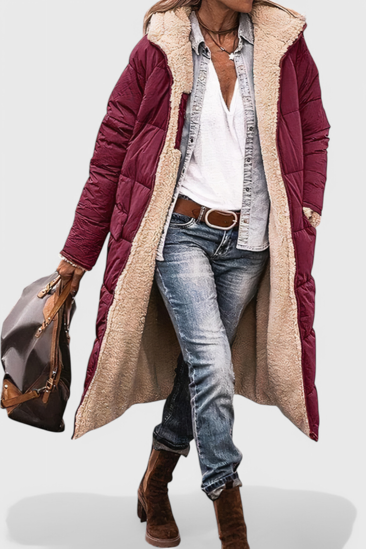 Diaria Parka Isabella Acolchada Suave Para Invierno