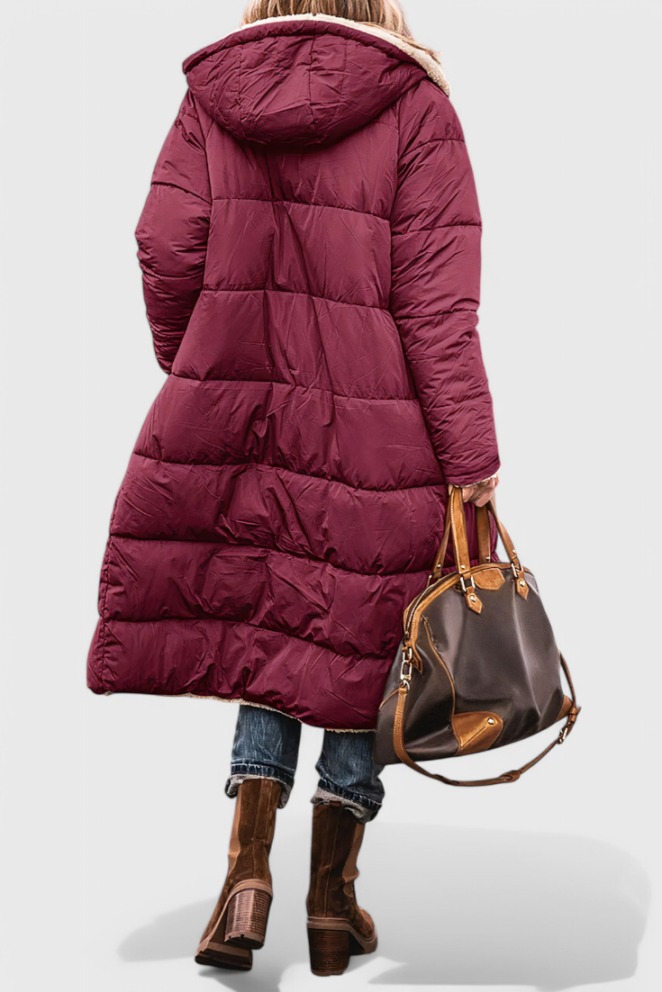 Diaria Parka Isabella Acolchada Suave Para Invierno