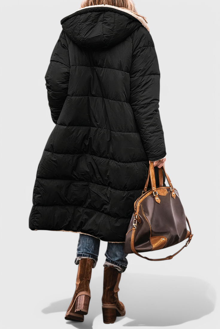 Diaria Parka Isabella Acolchada Suave Para Invierno