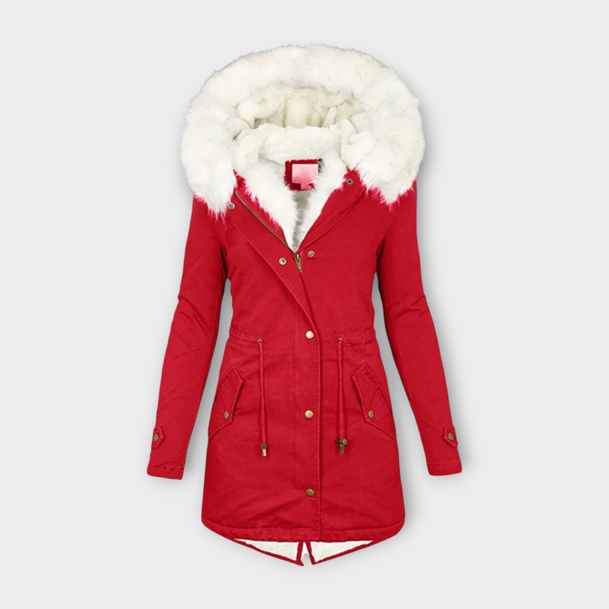 Alina Abrigo De Invierno Impermeable Con Forro De Piel