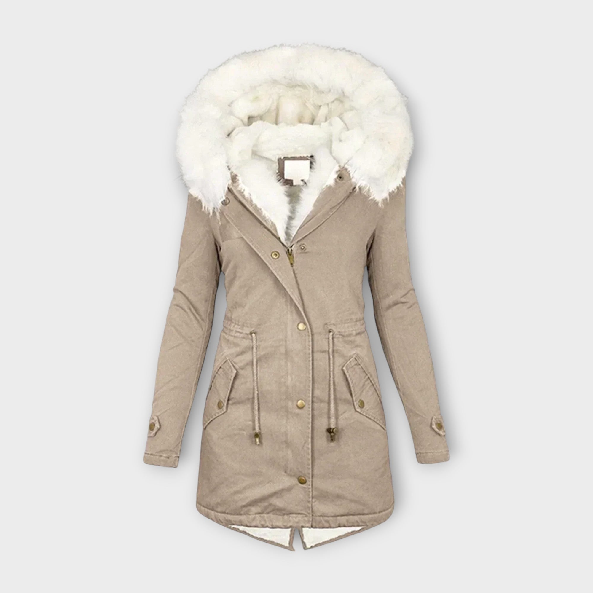 Alina Abrigo De Invierno Impermeable Con Forro De Piel