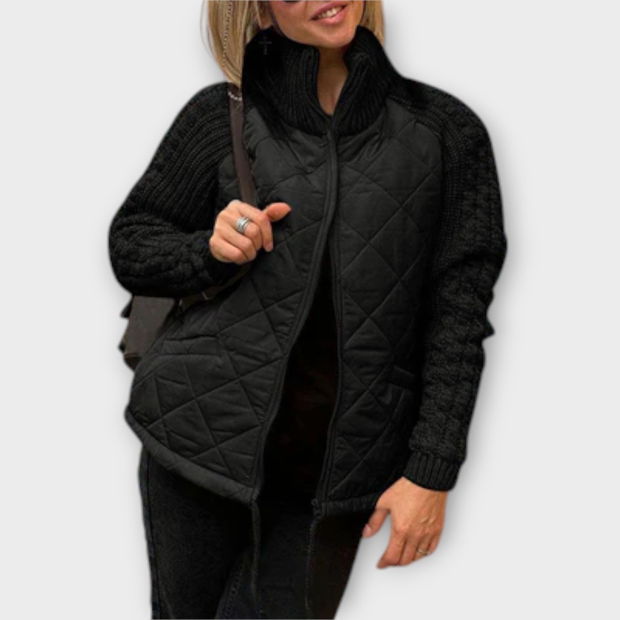 Marina Chaqueta Urbana Cuello Alto Con Acabado Premium