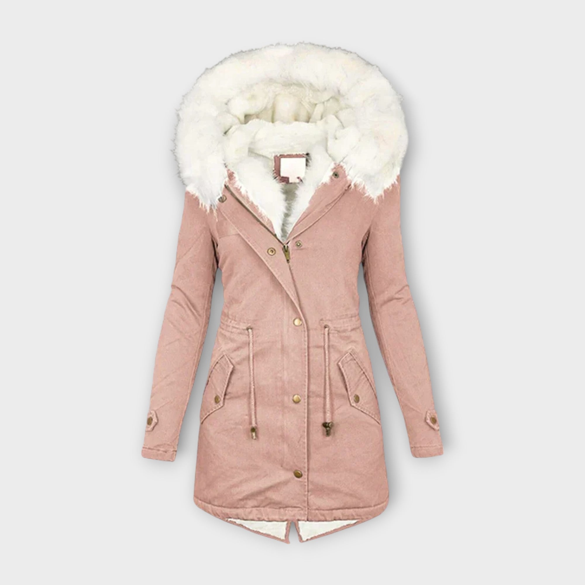 Alina Abrigo De Invierno Impermeable Con Forro De Piel