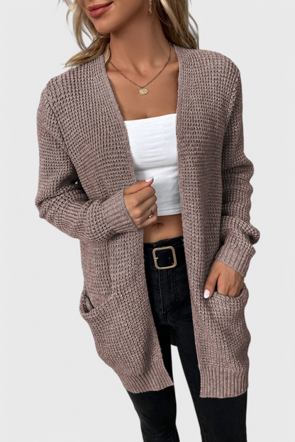 Isabela Cárdigan Clásico Mezcla punto suave Suave Premium