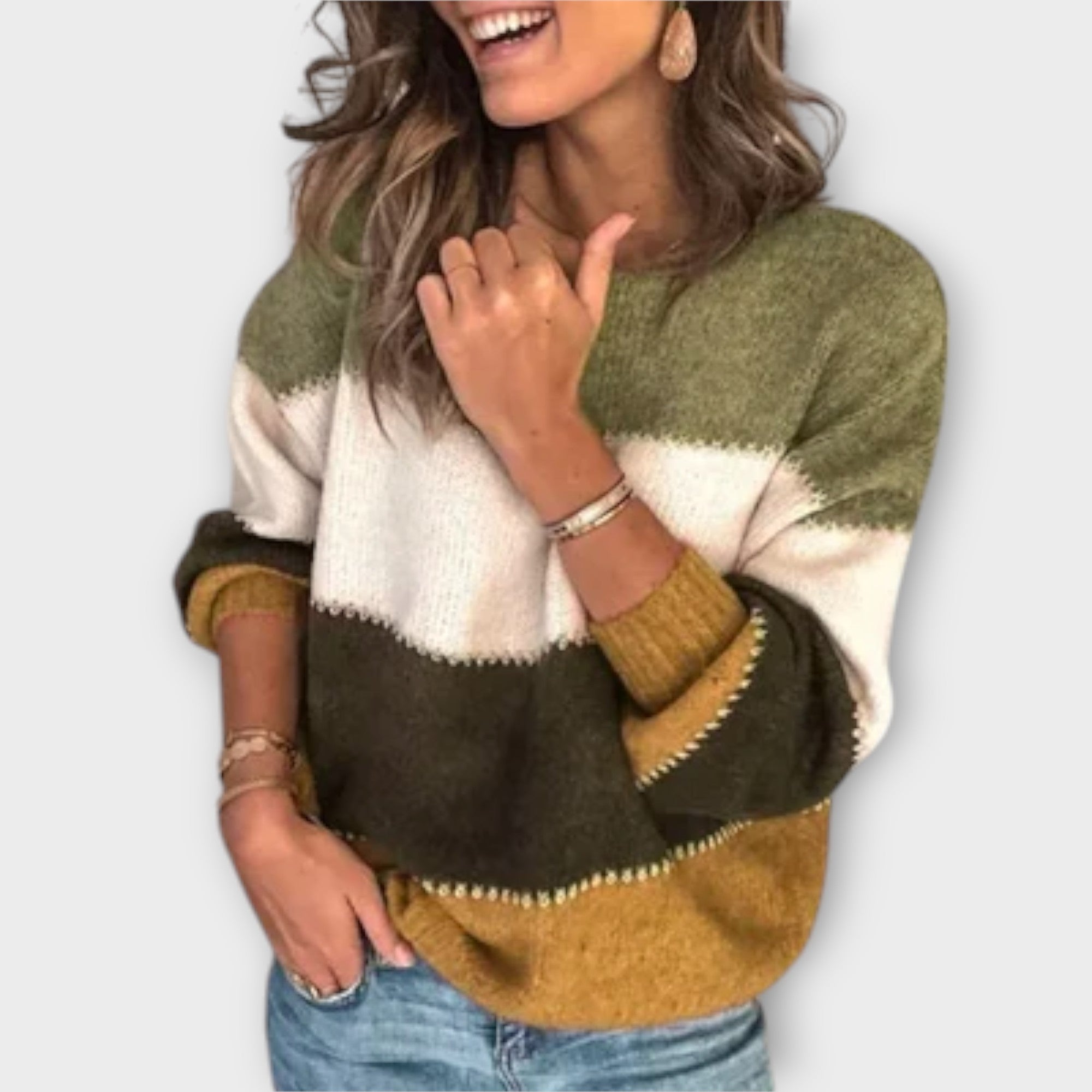 Eline Suéter Retro Para Dama Tejido Suave Calidad Clásica