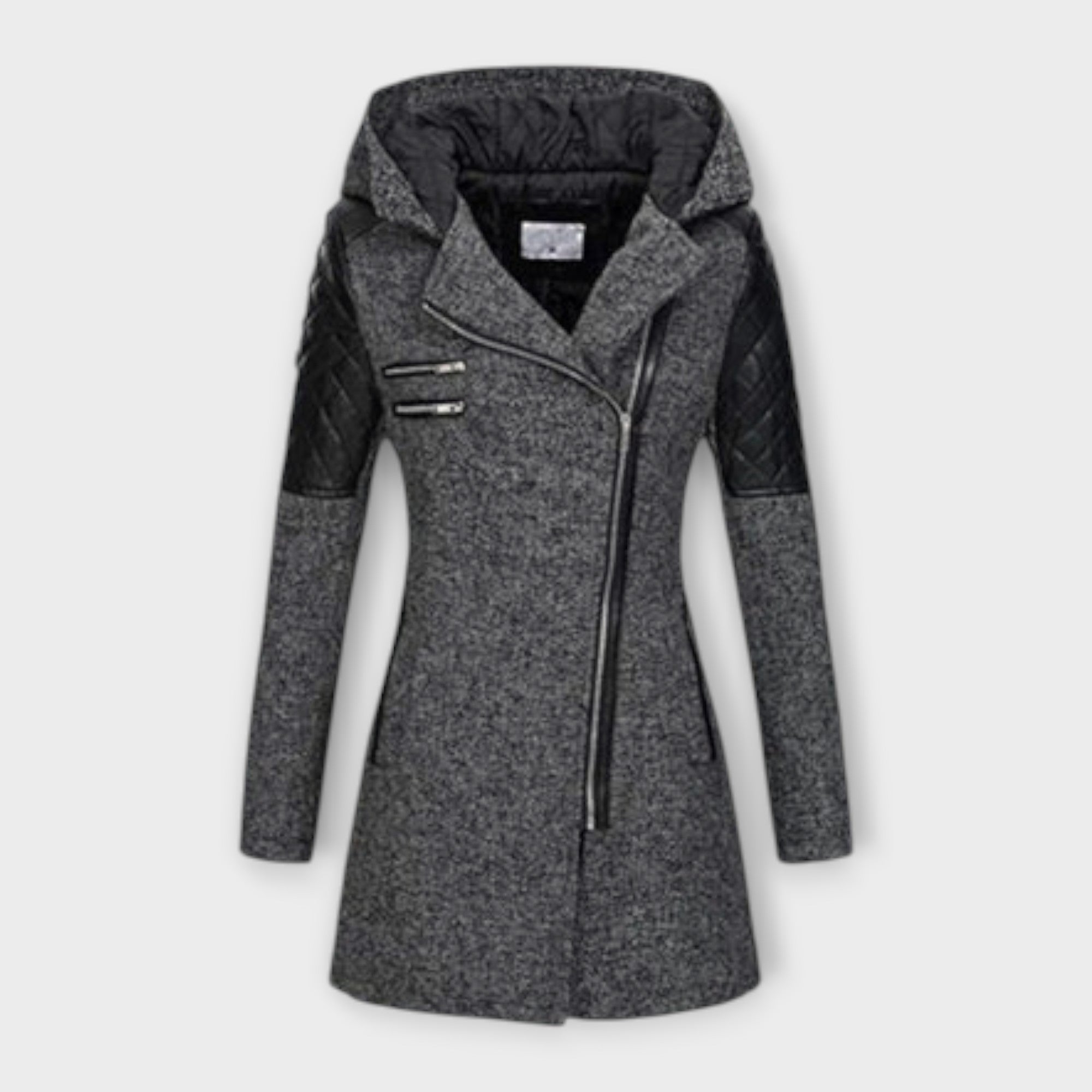 María Chaqueta De Invierno Tejido Suave Aislante Ligero