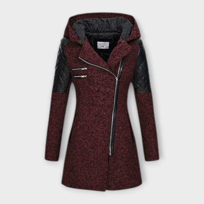 María Chaqueta De Invierno Tejido Suave Aislante Ligero