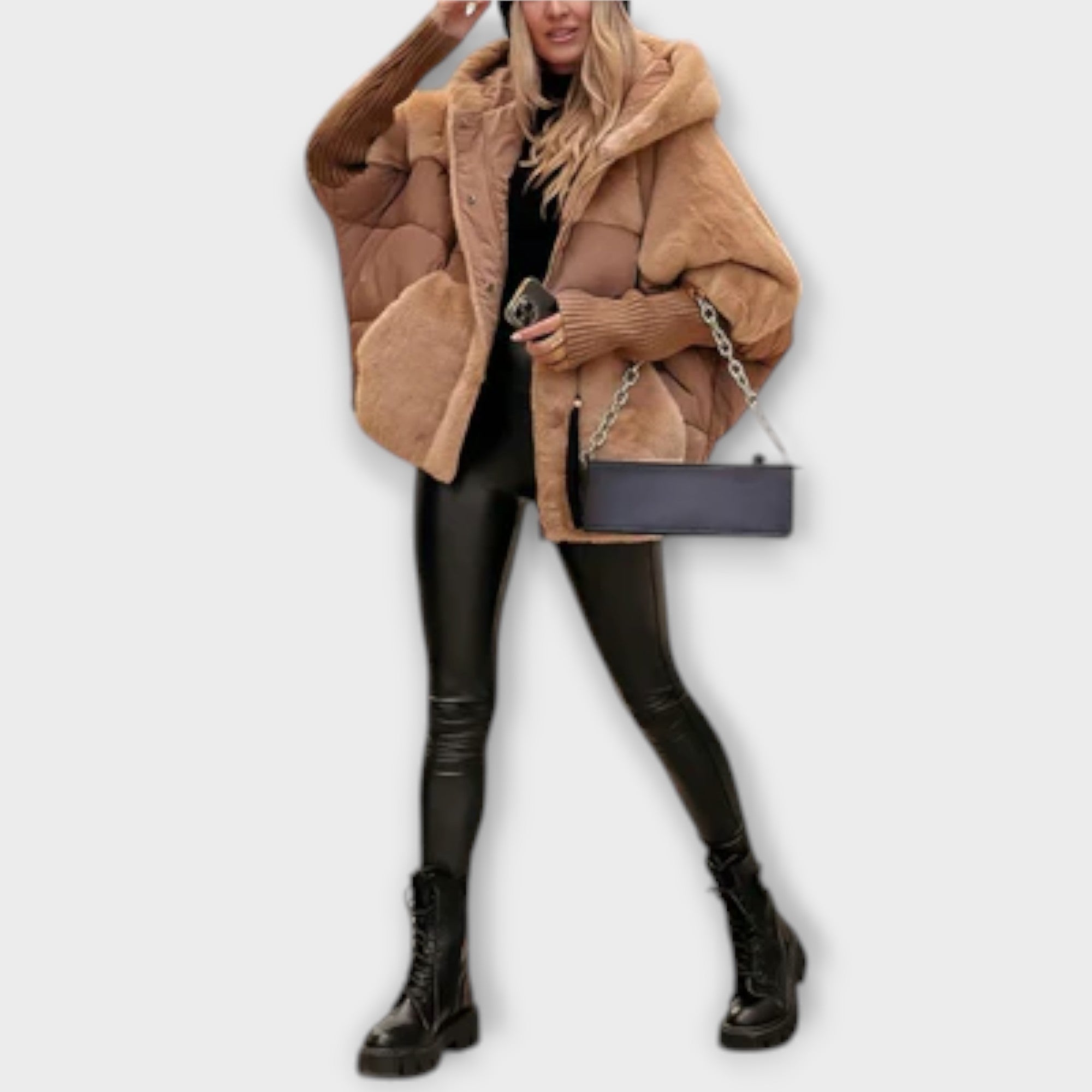 Nortea Abrigo Puffer Mujer Con Forro Teddy Interior Cálido