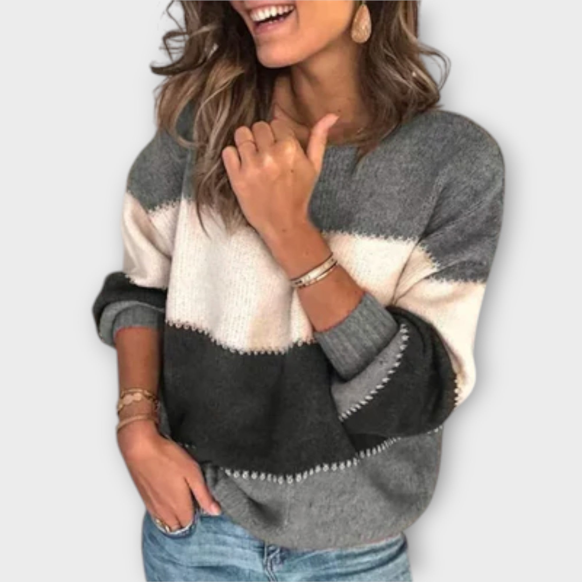 Eline Suéter Retro Para Dama Tejido Suave Calidad Clásica