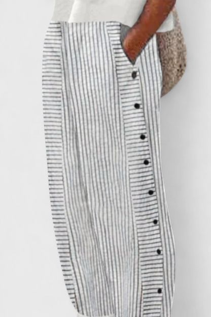 Isoldean Shorts Verano Rayas Ligeros Para Dama Casual