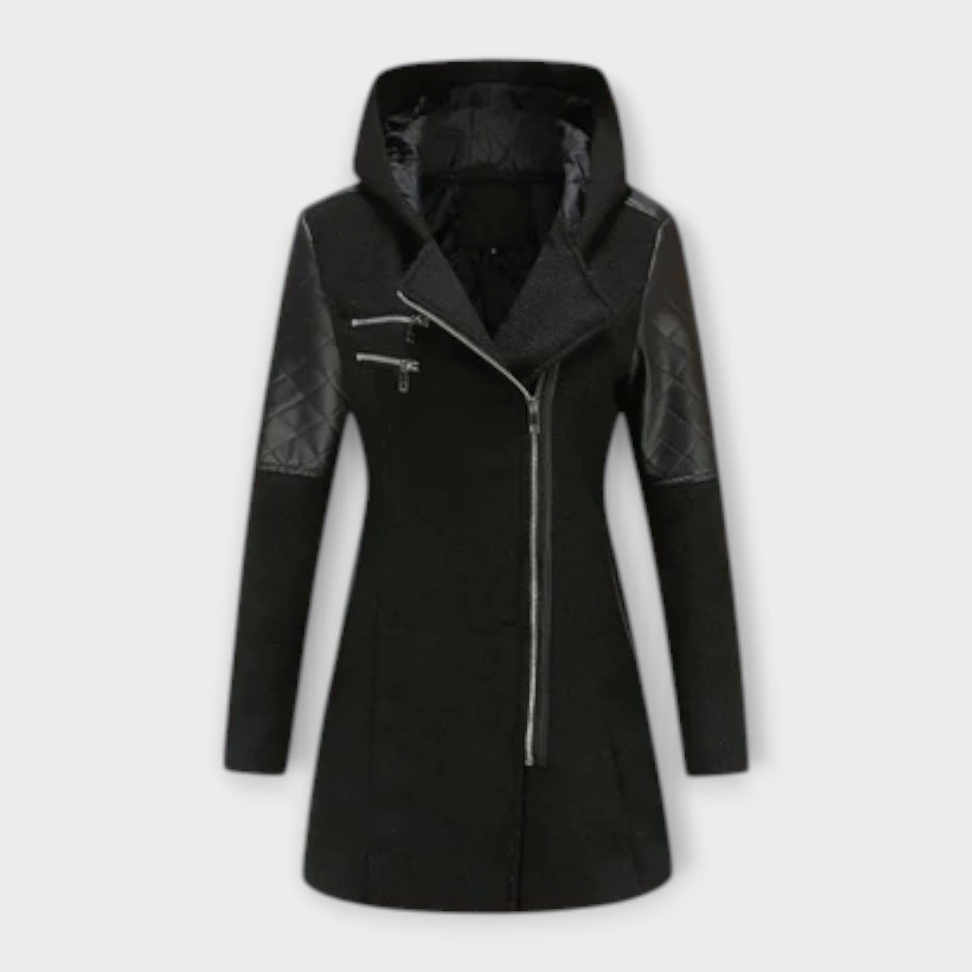 María Chaqueta De Invierno Tejido Suave Aislante Ligero
