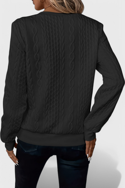 Luna Jersey De Punto Con Cremallera Frontal Suave Casual