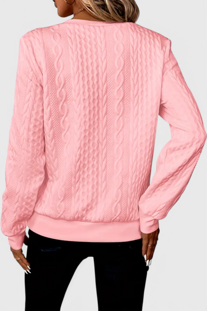 Luna Jersey De Punto Con Cremallera Frontal Suave Casual