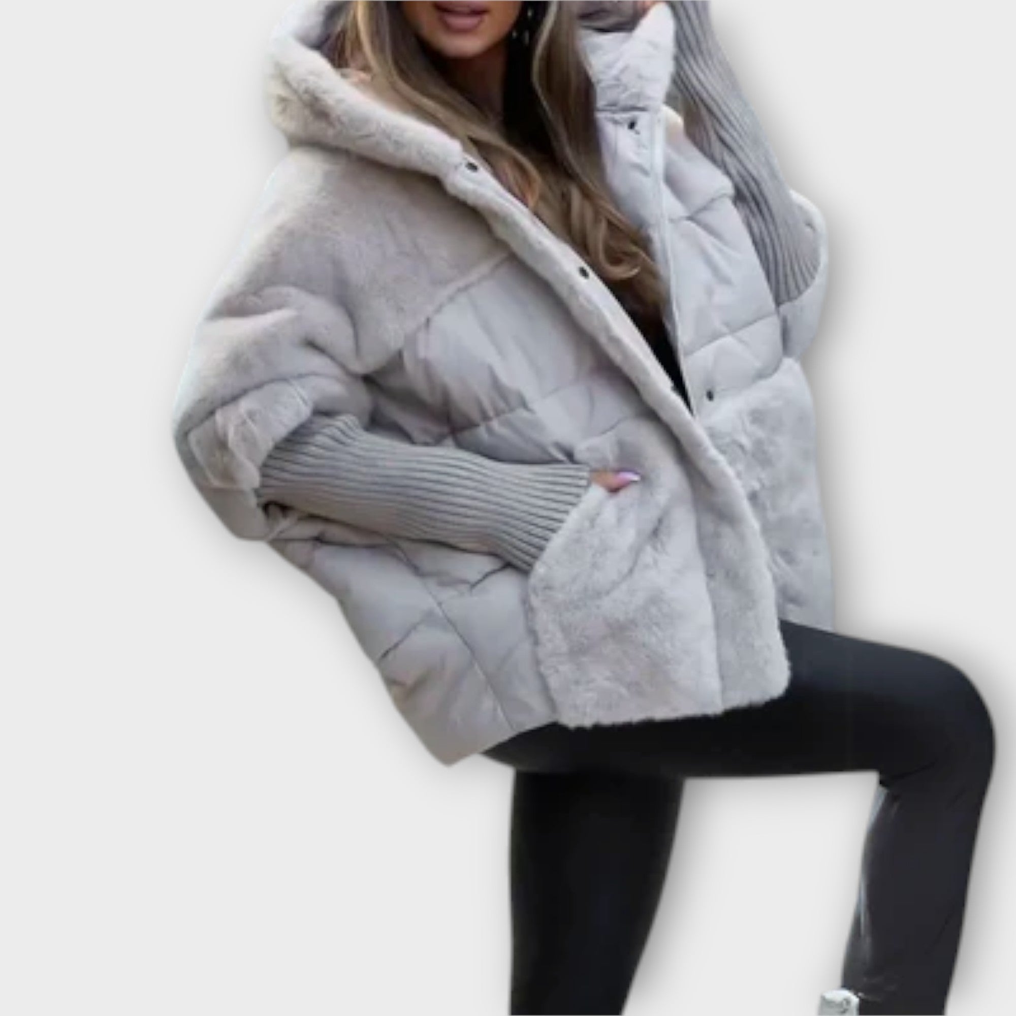 Nortea Abrigo Puffer Mujer Con Forro Teddy Interior Cálido