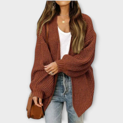 Elina Cardigan Punto Casual Manga Larga Para Primavera