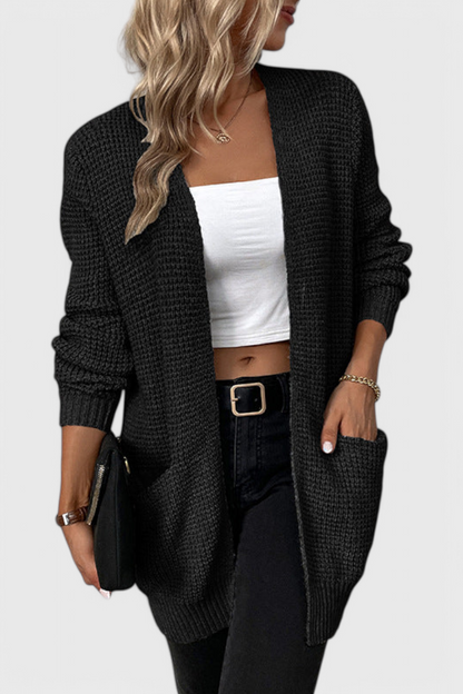 Isabela Cárdigan Clásico Mezcla punto suave Suave Premium