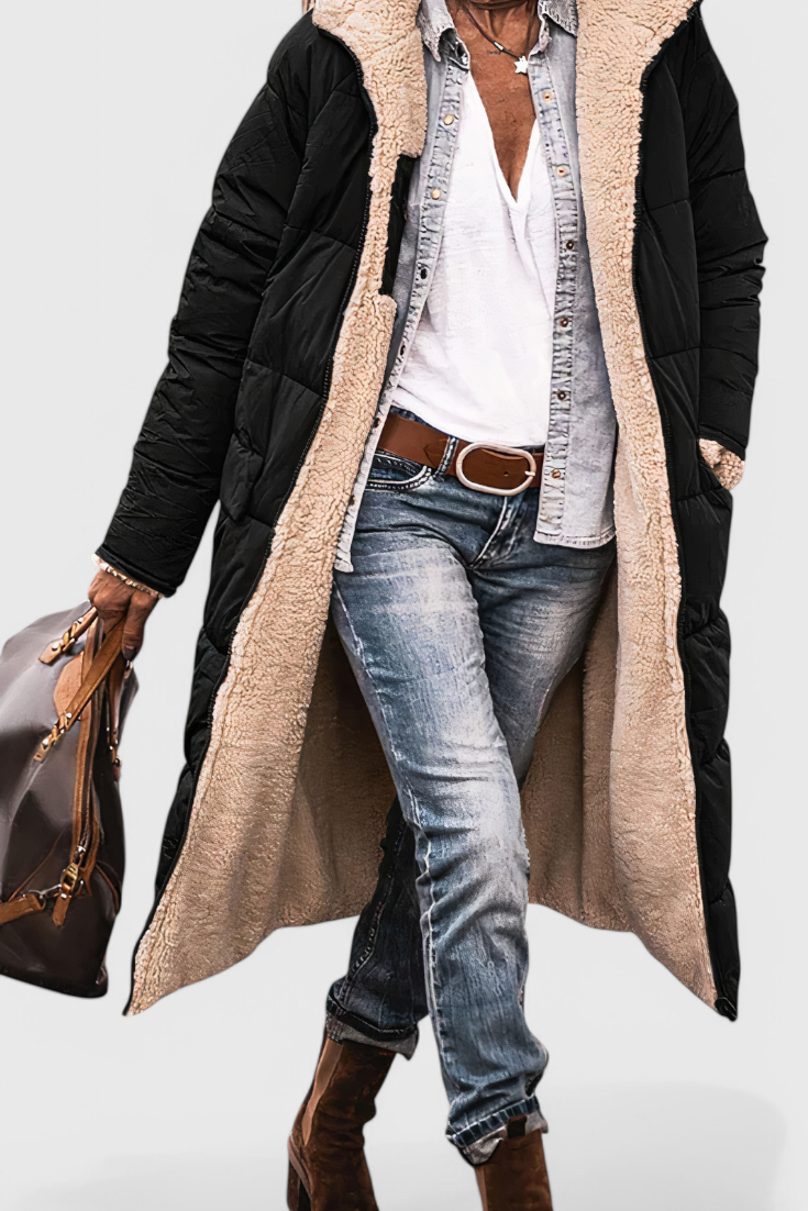 Diaria Parka Isabella Acolchada Suave Para Invierno