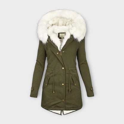 Alina Abrigo De Invierno Impermeable Con Forro De Piel