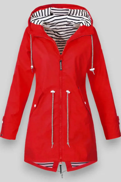 Ariana Chaqueta Impermeable Ligera Con Capucha Mujer