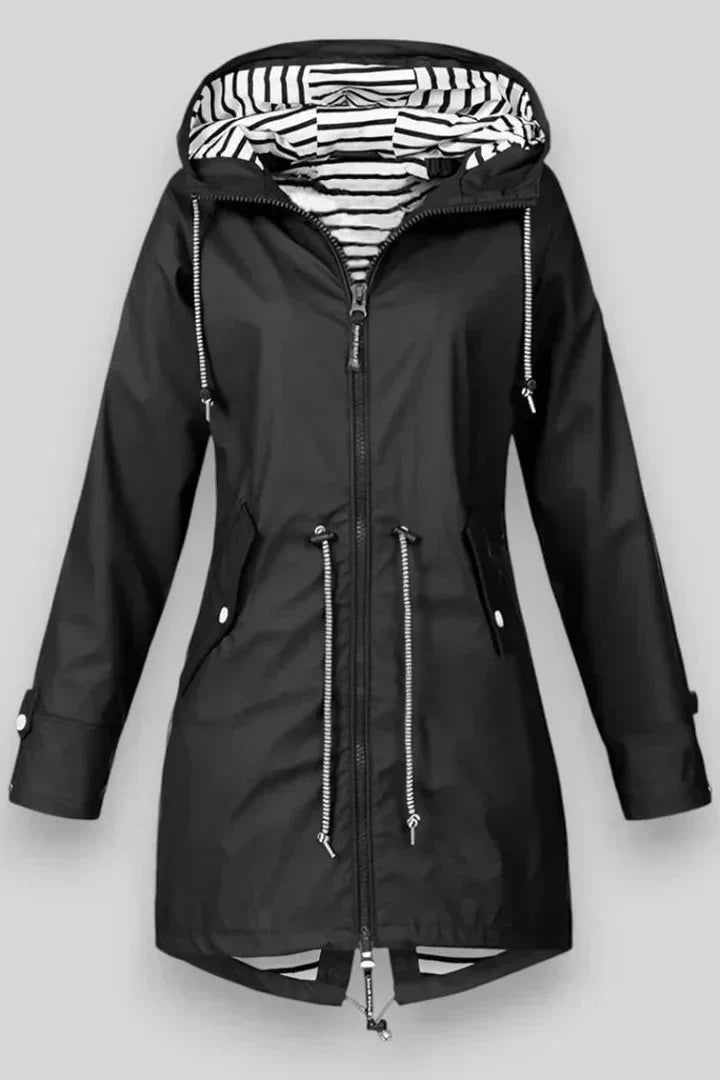 Ariana Chaqueta Impermeable Ligera Con Capucha Mujer