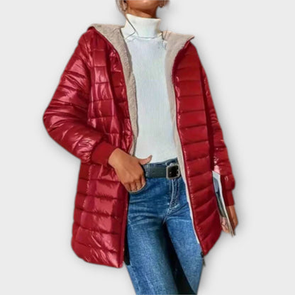Aria Chaqueta Invierno De Dama Corte Relajado Manga Larga
