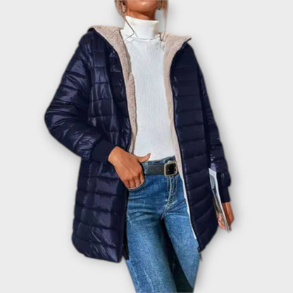 Aria Chaqueta Invierno De Dama Corte Relajado Manga Larga