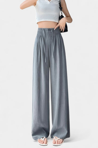 Aurelia Pantalón Cintura Alta Pierna Ancha Elegante