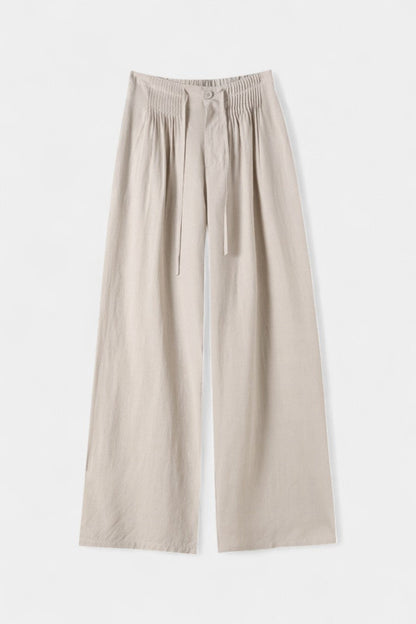 Aurelia Pantalón Cintura Alta Pierna Ancha Elegante