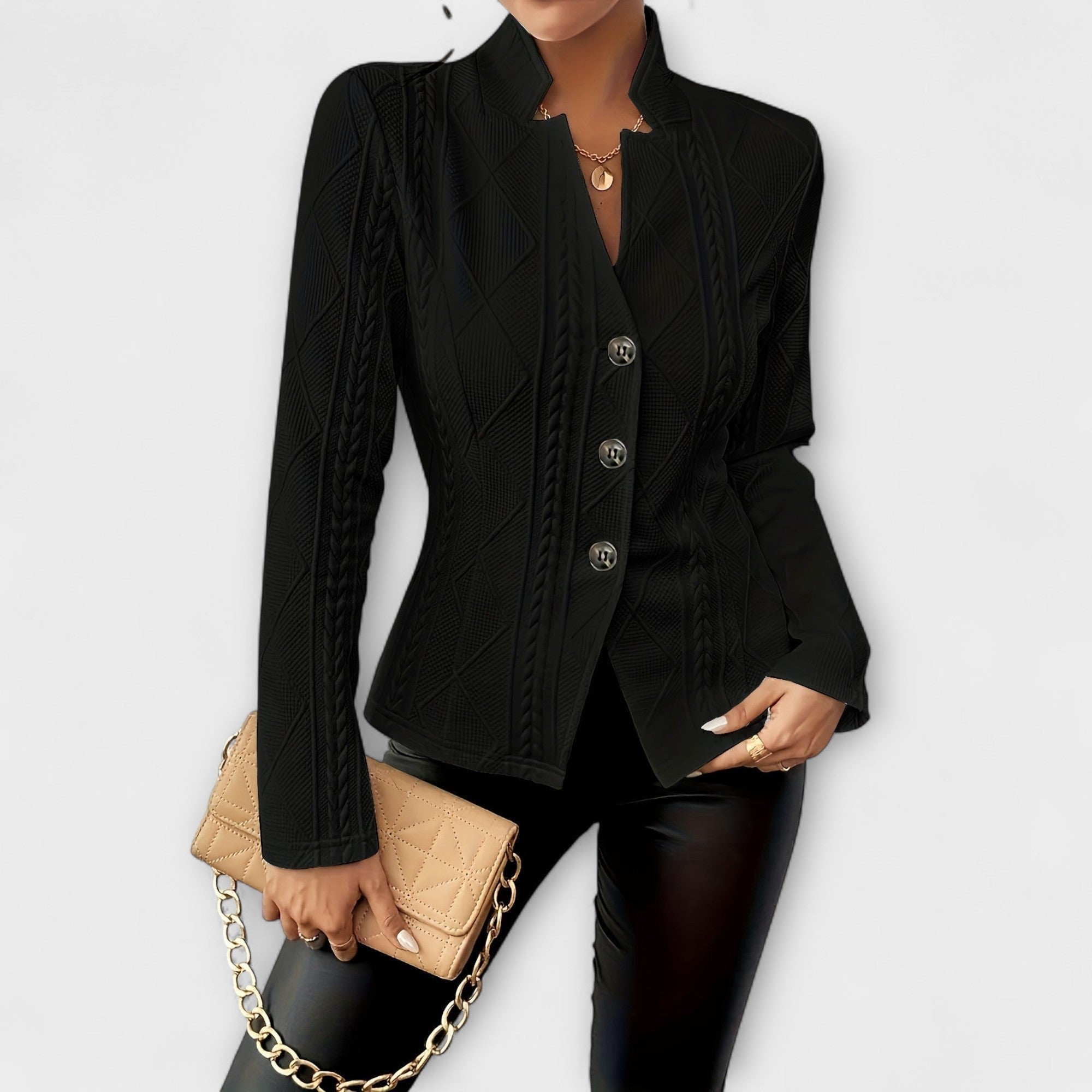 Serena Blazer Mujer Silueta Refinada Corte Entallado