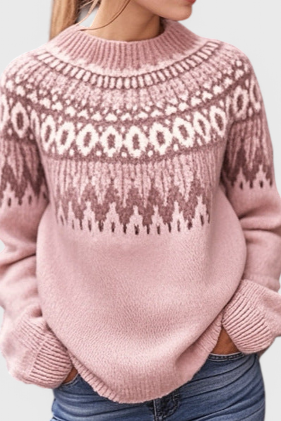 Luna Jersey De Fair Isle Tejido Suave Para Día Nórdico