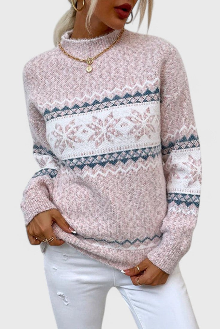 Sofía Jersey De Nieve Tejido Ultra Suave Relajado Con Copo
