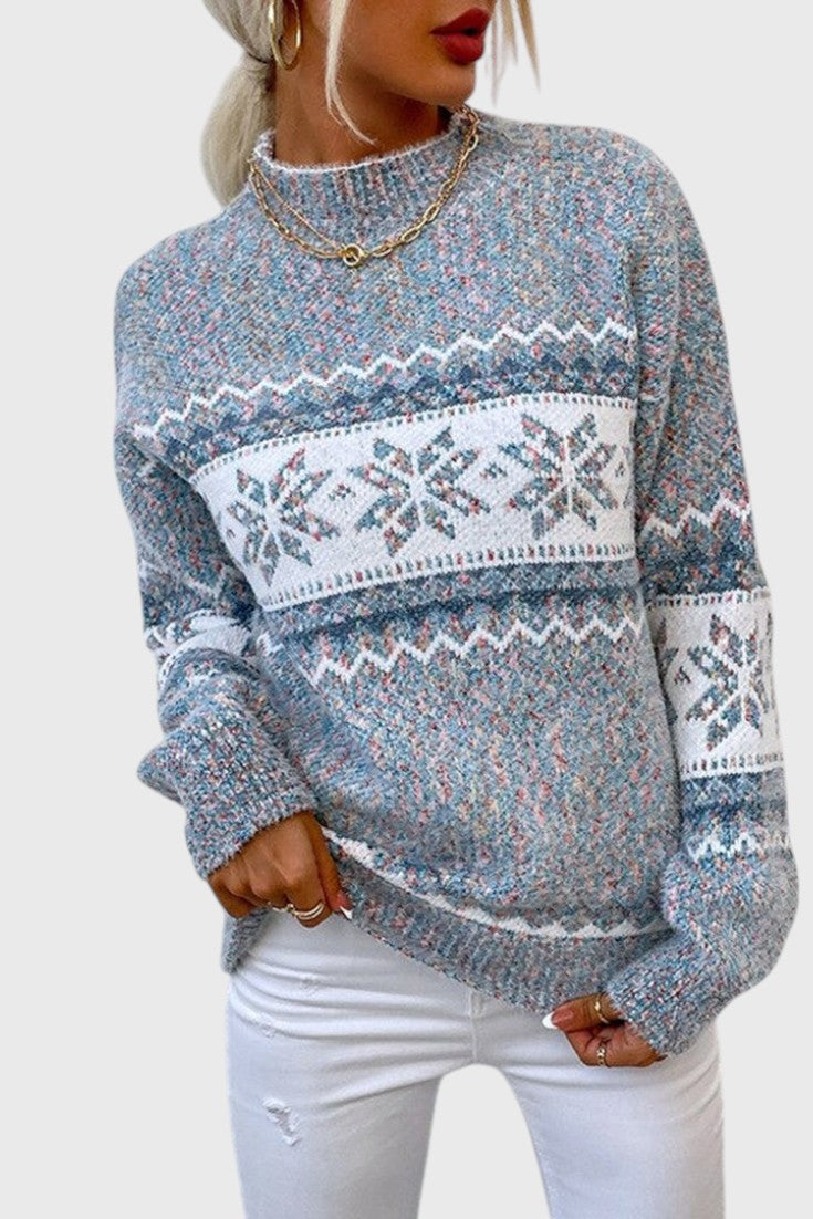 Sofía Jersey De Nieve Tejido Ultra Suave Relajado Con Copo
