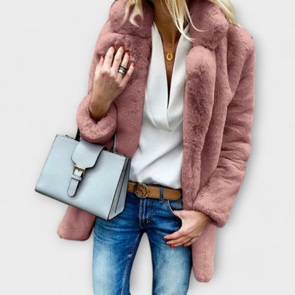 Elena Abrigo Invierno Acolchado Suave Moderno Forro Térmico