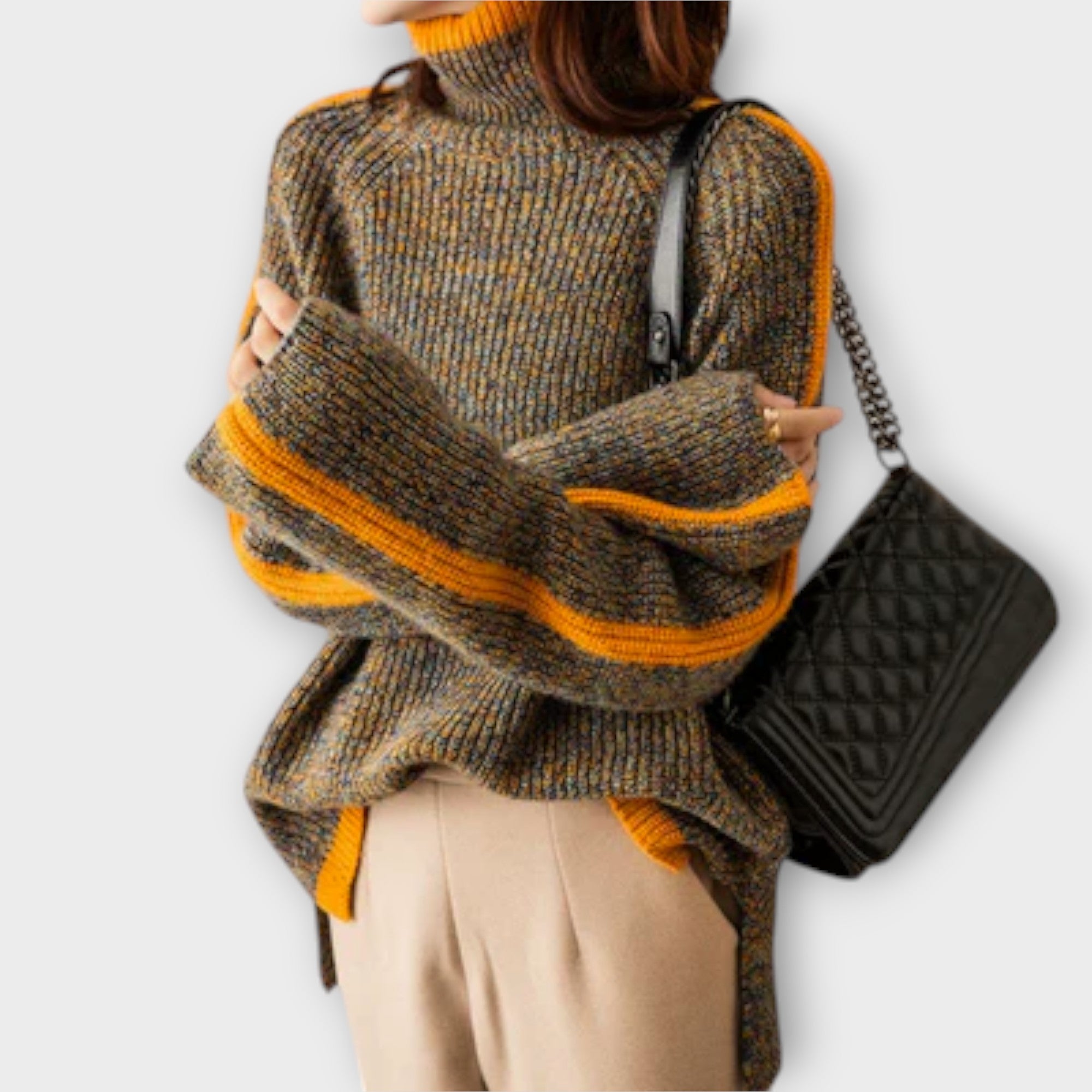 Eline Suéter Mujer Tejido Cálido Para Invierno Casual