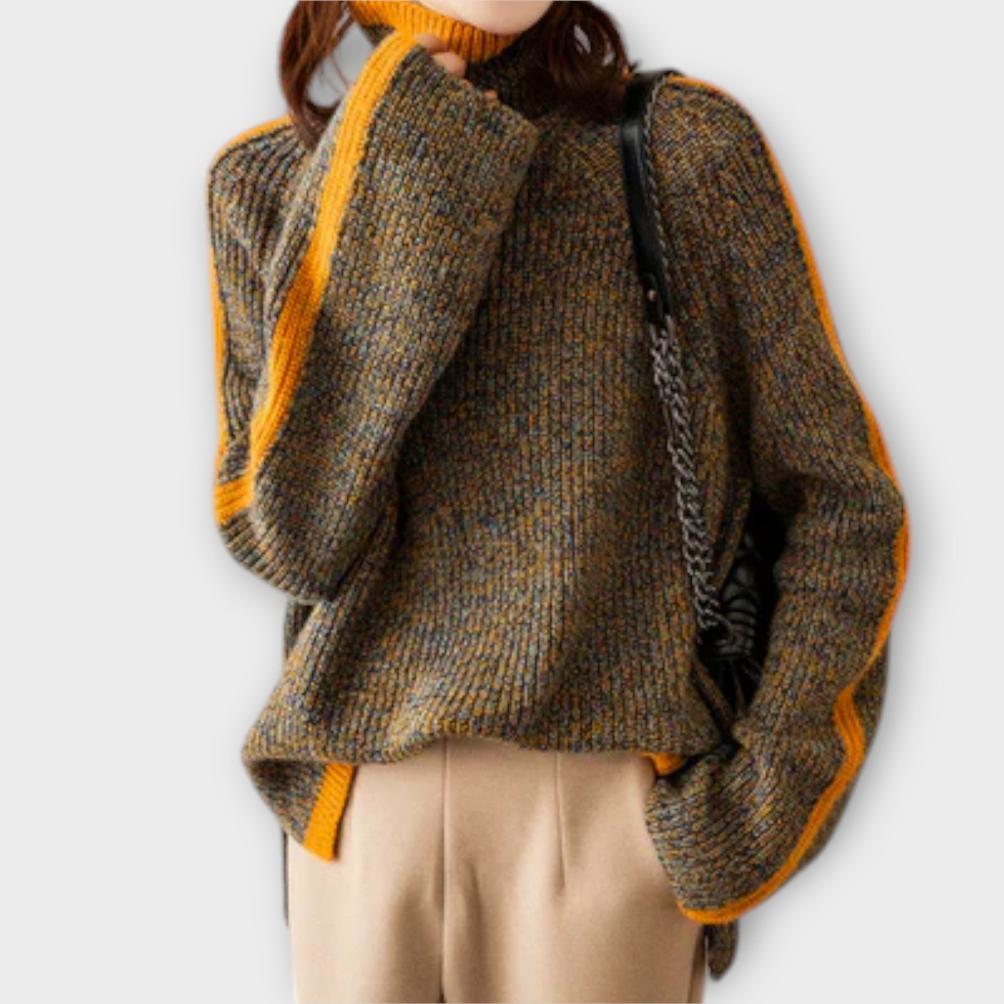Eline Suéter Mujer Tejido Cálido Para Invierno Casual
