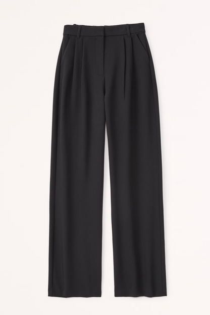 Tinabella Pantalón Tailored Pierna Ancha Cintura Alta