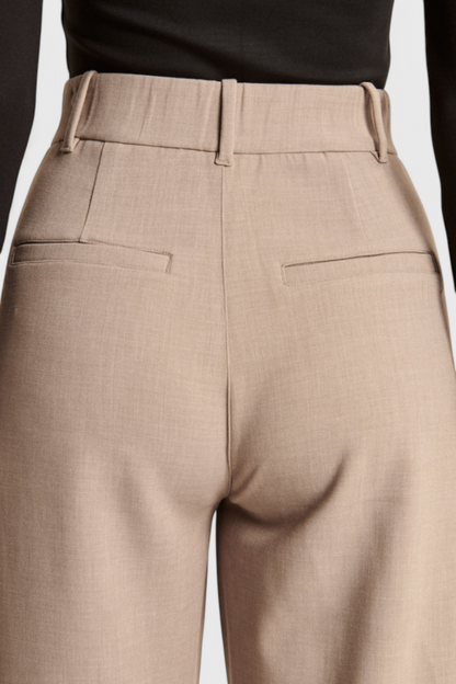 Tinabella Pantalón Tailored Pierna Ancha Cintura Alta