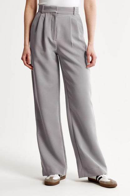 Tinabella Pantalón Tailored Pierna Ancha Cintura Alta