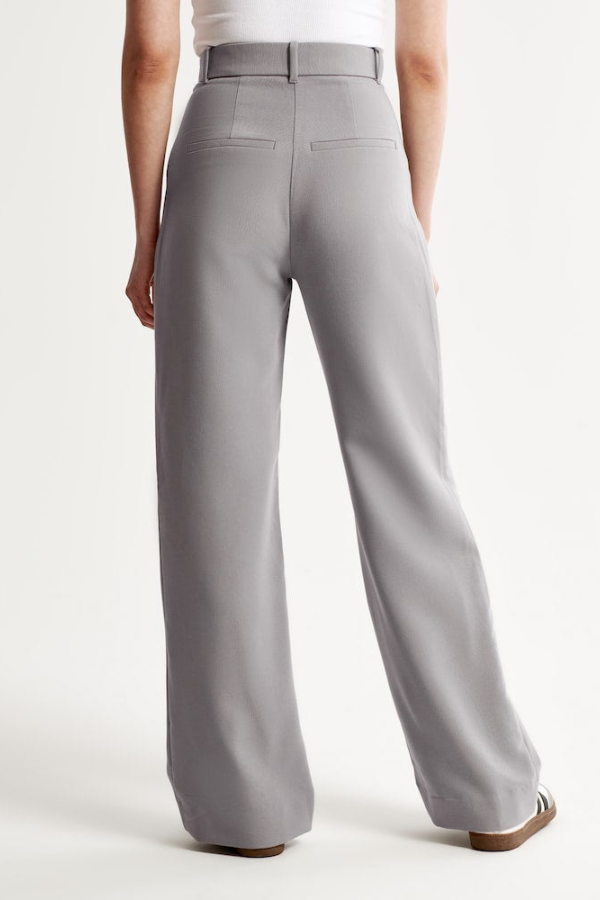 Tinabella Pantalón Tailored Pierna Ancha Cintura Alta