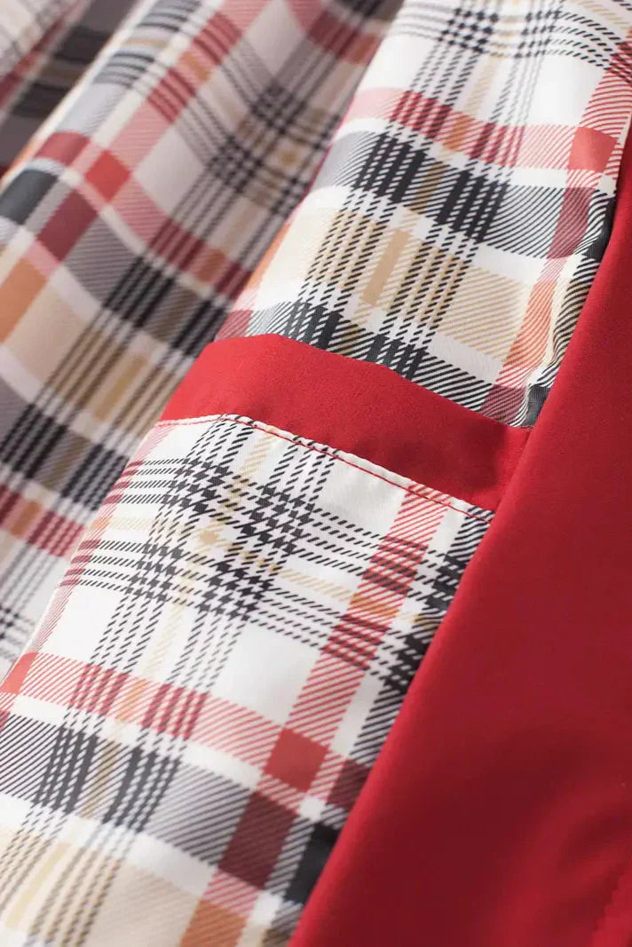Doemi Abrigo Impermeable Manga Larga Corte Ajustado Dama