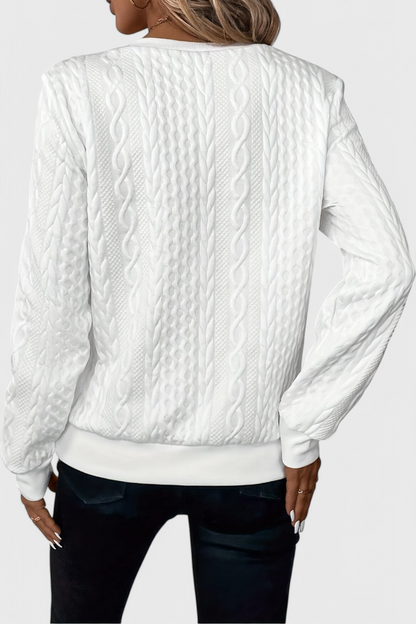 Luna Jersey De Punto Con Cremallera Frontal Suave Casual