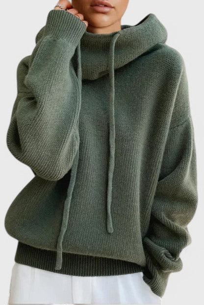 Claudia Pullover Lana Mezclada Suave Transpirable Invierno