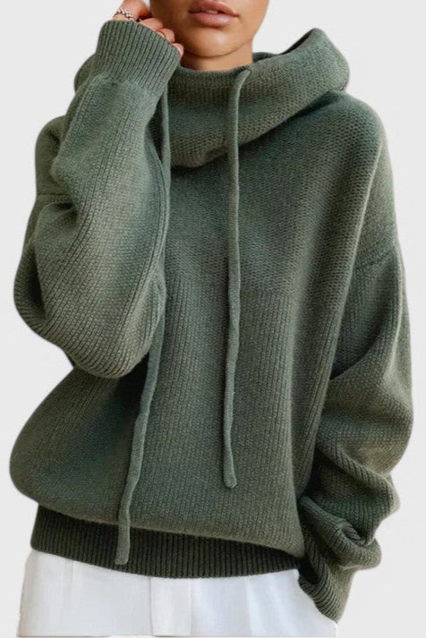 Claudia Pullover Lana Mezclada Suave Transpirable Invierno