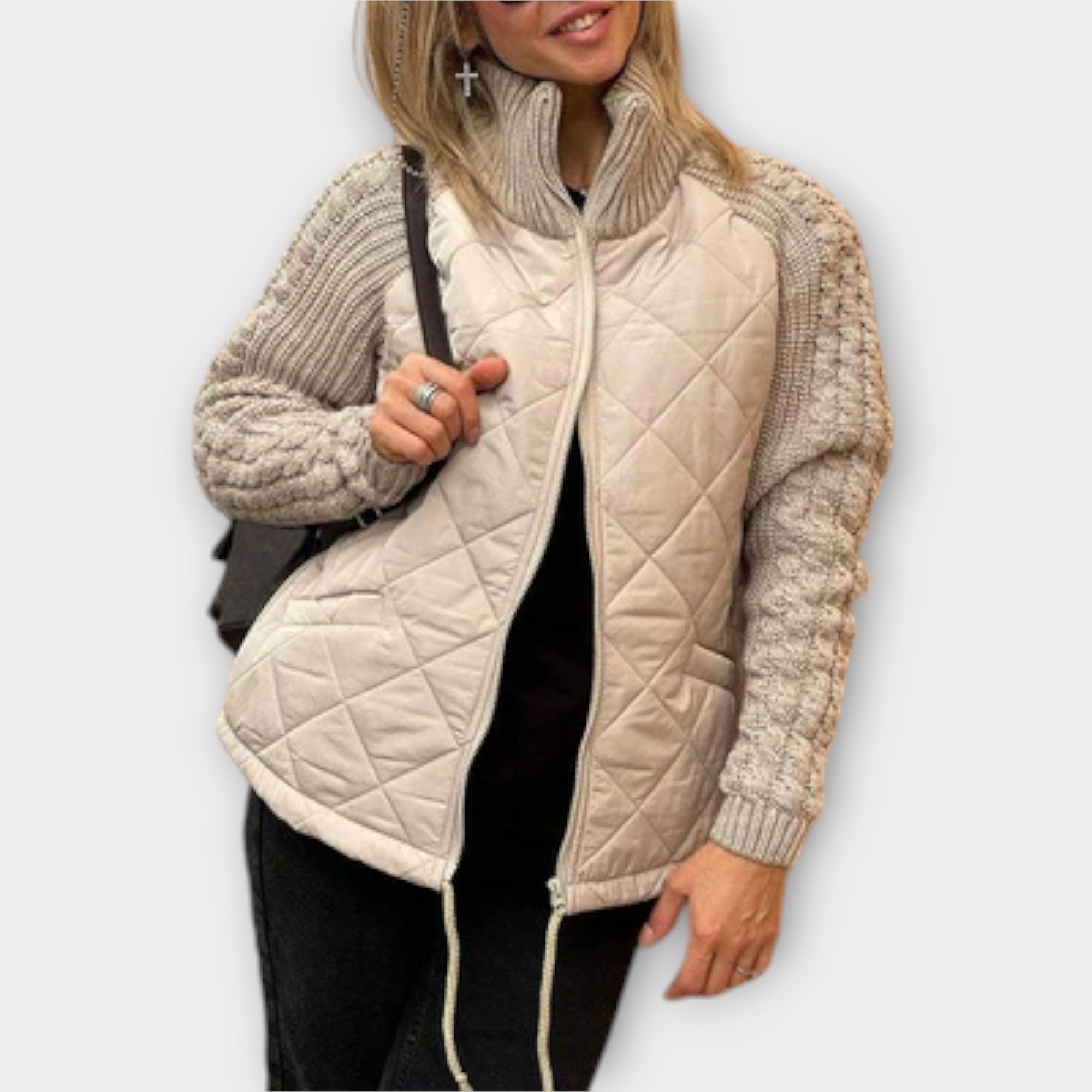 Marina Chaqueta Urbana Cuello Alto Con Acabado Premium