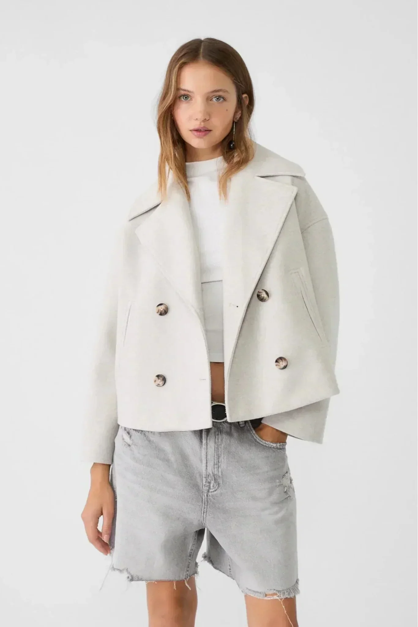 Dalia Chaqueta Doble Botonadura Elegante Para Oficina