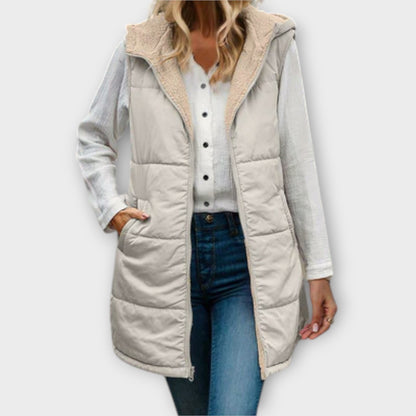 Elina Gilet Acolchado Reversible Liviano Y Cálido Plus